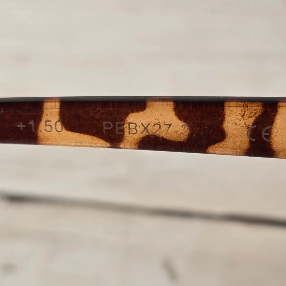 Perry Ellis Tortoise Shell Reading Glasses Brown +1.50 Power PEBX27-2